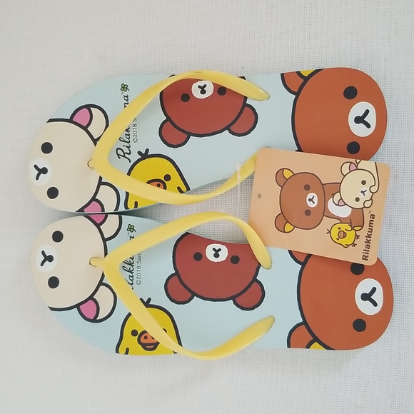 rilakkuma Shoes New Rilakkuma Bear Flip Flop Sandals Poshmark
